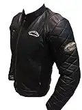 Veste de moto en cuir style vintage Café Racer Invictus Hades. M