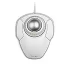 Kensington Trackball Orbit, Mouse Cablato con Trackball, per PC, Mac e Windows, Rotella di Scorrimento, Design Ambidestro, Tracciamento Ottico, Bianco (K72500WW), 40 mm