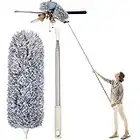 Feather Duster, Newliton Microfiber Dusters for Cleaning High Ceiling Fan with 30'' to 100'' Telescoping Extension Pole, Long Extendable Duster for Home Car Furniture Cobweb