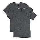 Hanes mens 2 Pack X-temp Performance T-shirt Shirt, Charcoal Heather, XX-Large US