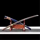 Épée de samouraï en Palissandre de 103cm avec Gaine, Katana en Bois, Bokken Fait à la Main pour l'entraînement de Kendo, Affichage à la Maison, Cosplay, Collection-E Style