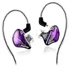 BASN Bsinger+PRO in Ear Monitor for Musicians with MMCX Replaceable Cables; Noise-Isolating and Universal-Fit (Purple)