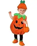 Costume Da Zucca Per Halloween, Cosplay Party Halloween Delle Natale, Costume Da Zucca, Con Cappelli, Borsa Per Caramelle E Scarpe, Costume Di Halloween, Per Bambini, Cosplay, Feste(L)