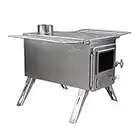 Winnerwell Nomad Großes Zelt Herd | Tragbarer Holzofen für Zelte, Überdachungen und Camping | 1500 Cubic Inch Firebox | Präzision Stainless Steel Construction | Inklusive Schornsteinrohr