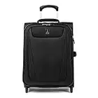 Travelpro Maxlite 5 Softside Lightweight Expandable Upright Luggage, Black, Carry-On 20-Inch