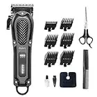 Haokry Hair Clippers for Men Professional - Cordless&Corded Barber Clippers for Hair Cutting & Grooming, Rechargeable Beard Trimmer