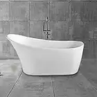 67 In Single Slipper Freestanding Bathtub – Acrylic Pure White (DK-PW-45778)