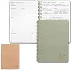 Simplified Meeting Notebook For Work - Easily Take Notes And Keep Agendas on Track - The Perfect Office Planner Supplies for Women & Men to Professionally Manage Business Projects