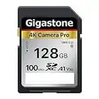 Gigastone 128GB Tarjeta SD, 1 minicaja V30 SDXC Tarjeta de Memoria Alta Velocidad 4K Ultra HD UHD Vídeo Compatible con Canon Nikon Sony Pentax Kodak Olympus Panasonic Cámara Digital