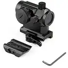 Hauska Tactical 1X22 Red & Green Dot Mini Micro Reflex Red Dot Scope Sight with Qd Quick Riser Mount