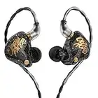 Yinyoo KBEAR OS1PRO Écouteurs Intra-Auriculaires pour Musiciens, Casque Dynamique Graphène, HiFi Casque Stéréo Son Riche en Basses, Suppression du Bruit, Câble Amovible 2 Broches