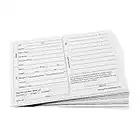 Dog Grooming Cards (100 Pack 8 X 5 inch) Groomer Client Profile Service Record Clip Card for Professional Pet and Cat Groomers, Kennel Care