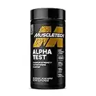 Testosterone Booster for Men | MuscleTech AlphaTest | Tribulus Terrestris & Boron Supplement | Max-Strength ATP & Test Booster | Daily Workout Supplements for Men, 120 Pills (Package May Vary)