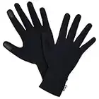 MAXAX sous-Gants Tactile sous Gant Thermique pour Moto en Hiver Automne, Seconde Peau Ultra Doux avec Doublure Intérieure pour Divers Sports Moto Cyclisme Ski Randonnée, Femme Homme Enfant (Noir, S)