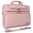 DOMISO 17 Pollici Borsa PC Impermeabile Custodia Messenger Ventiquattrore per Computer Portatile/Tablet/Notebook/Ultrabook/Chromebook da 17-17,3 pollici, Rosa