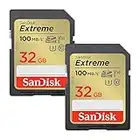 SanDisk Schede SDHC Extreme da 32 GB (confezione da 2) + RescuePRO Deluxe, fino a 100 MB/s, UHS-I, Classe 10, U3, V30