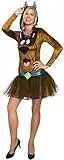 Rubie's Costume Co Women's Scooby Doo Hooded Costume Dress, Brown, Medium