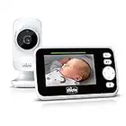 Chicco Baby Monitor Video Deluxe, Videocamera Per Neonati E Bambini Con Schermo A Colori Lcd 4.3", Portata 220 M, ‎27 x 24 x 10 cm; 550 grammi