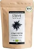 ULTIMATE PROTEIN 100% BIO Vegan - 1Kg - Neutral - 85% Proteingehalt mit allen essenziellen Aminosäuren - Pflanzliches Bio Eiweißpulver aus Reis Erbse Hanf, DE-ÖKO-039, ohne Soja, ohne Süßungsmittel