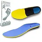 Memory Foam Insoles Orthotic Insoles Arch Support Insoles for Men&Women,Plantar Fasciitis Shoe Insoles Shoe Inserts Cushioned Boot Orthopedic Pronation Running Work Insoles for Flat Feet Size 10.5