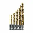 BOSCH 9-Piece Impact Tough Titanium Drill Bit Set, TI9IM