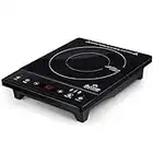 Duxtop Portable Induction Cooktop, Countertop Burner, Induction Burner with Timer and Sensor Touch, 1800W 8500ST E210C2