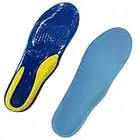 Goofort Women Men Gel Insoles 3D-Xpain Shock Absorption Massage Sports Supportive Cushion Shoe Replacement Inserts for Boots Hiking Running Trainers Comfort Arch Support