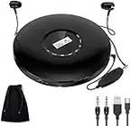 Portable CD Player 1400mAh CD Walkman Rechargeable CD Player Portable Gueray CD Discman Personal CD Player with Headphones Jack USB Supply CD Music Disc with LCD Display