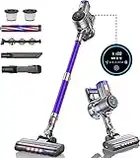 BuTure Cordless Vacuum Cleaner,33KPA 400W Powerful Stick Vacuum with LED Touch Screen, Detachable Battery 55 Min Runtime,Vacuum Cleaner with 1.2L Dust Cup for Hard Floor/Carpet/Pet Hair