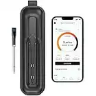 Chef iQ Smart Wireless Meat Thermometer, Unlimited Range, Bluetooth & WiFi Enabled, Digital Cooking Thermometer with Ultra-Thin Probe for Remote Monitoring of BBQ, Oven, Smoker, Air Fryer, Stove