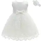 AHAHA Baby Mädchen Prinzessin Kleid Blumenmädchenkleid Taufkleid Festlich Kleid Hochzeit Partykleid Festzug Babybekleidung 12