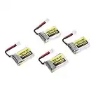 GoolRC 4pcs 3.7V 150mAh 30C Li-Po Batterie avec 4 en 1 U4 Chargeur Smart rapide pour GoolRC T36 JJR / C H36 NH-010 Drone Quadcopter