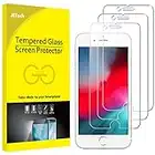 JETech Protector de Pantalla Compatible con iPhone SE 3/2 (modelo 2022/2020), iPhone 8, iPhone 7, iPhone 6s, iPhone 6, Cristal Vidrio Templado, 3 Unidades