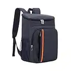 Aoresac 18L Insulated Cooler Backpack Picnic Lunch Bag Large Capacity Waterproof Thermal Soft Cooler Bag for Family Outdoor Activities/Beach/Camping/Travel/BBQ (Navy Blue)