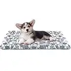 VANKEAN Dog Crate Pad Bed Mat Reversible (Warm & Cool), Soft Pet Sleeping Mat Dog Bed for Crate Suitable for Small to XX-Large Dogs and Cats, Machine Washable Crate Beds, Grey Stone Pattern