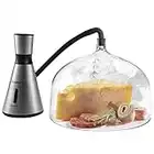 Smoking Gun w XL 7-1/4" Dome - Hot Cold Electric Portable Smoker Infuser Kit for Indoor Outdoor Use - Smoke Meat Cheese Cocktails Faster Than Smoker Box, Large Dome w Greater Capacity, Gift for Him