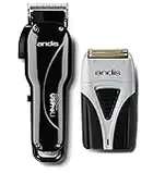 Andis TS-2 Combo Kit LCL Clipper ,Black, TS-2 Shaver