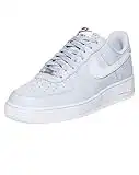 Nike Men's Air Force 1 Basketball Shoes Pure Platinum/White 8