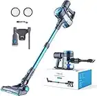 Lubluelu Cordless Vacuum Cleaner, 6 in 1 Powerful Cordless Vacuum Cleaner, 40Mins Runtime, Lightweight Vacuum 65dB Low Noise, Stick Cordless Vacuum with LED Headlights for Hardwood Floor Pet Hair