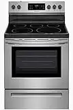 FFEF3054TS 30 Freestanding Electric Range with 5.3 cu. ft. Capacity 2 Oven Racks Storage Drawer 5 Heating Elements and Self Clean Function in Stainless Steel