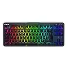 Fnatic miniStreak - LED Backlit RGB Mechanical Gaming Keyboard - Cherry MX Silent Red Switches - Small Compact Portable Tenkeyless Layout - Pro Esports Gaming Keyboard (UK Layout, QWERTY)