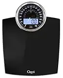 Ozeri Rev 400 lbs (180 kg) Bathroom Scale with Electro-Mechanical Weight Dial and 50 gram Sensor Technology (0.1 lbs / 0.05 kg), Black