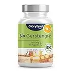 Bio Gerstengras 1800mg - Hochdosiert mit 600mg pro Kapsel - 210 Kapseln in BIO-Qualität - Naturbelassen aus deutschem Anbau - Laborgeprüft, vegan und ohne Zusätze in Deutschland hergestellt