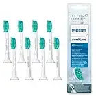 Philips Sonicare Lot de 8 têtes de brosses à dents électriques soniques ProResults Standard, Blanc (modèle HX6014/07)