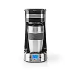 Kaffeemaschine - Filter Kaffee - 0.4 l - 1 Tassen - Timer einschalten - Schwarz/Silber