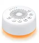 Easysleep Einschlafhilfe Baby White Noise Machine Weißes Rauschen Nachtlicht Rauschgerät Baby Kind 32 Volumensteuerung 25 Klänge Schlaf Geräuschen 5 Timer 4 Nachtlicht Speicherfunktion