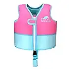 Wenlia Kids Swim Vest, Swimming Jacket Toddler Neoprene Swimming Vest with Crotch Strap for Boys Girls Age 2-6 Years/26-46 Lbs