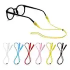 Eye Glasses String Holder Strap, 6 Premium Silicone Adjustable Eyeglasses Holders for Men and Women, Anti-Loss Eyeglasses Chain Ideal for Water Sports, Reading and Outdoor Activities