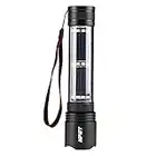 NPET T08-2 Solar Power Flashlight Car Flashlight USB Rechargeable Tactical Multi-Function Torch Emergency Tool