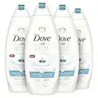 Dove Body Wash For All Skin Types Antibacterial Body Wash Protects from Dryness, 22 Fl Oz (Pack of 4)